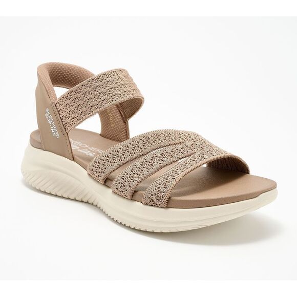 Skechers Women's Sz 8.5 Slip-ins Washable Knit Ultra Flex . Brown A687169 - Picture 1 of 4